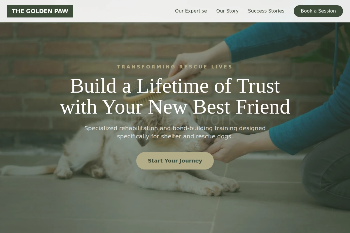 Adoption Dog Training